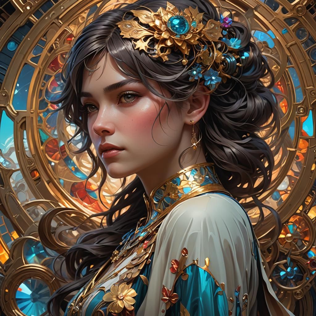 Autistic Observer Portrait: Dynamic Lighting, Detailed Conce...