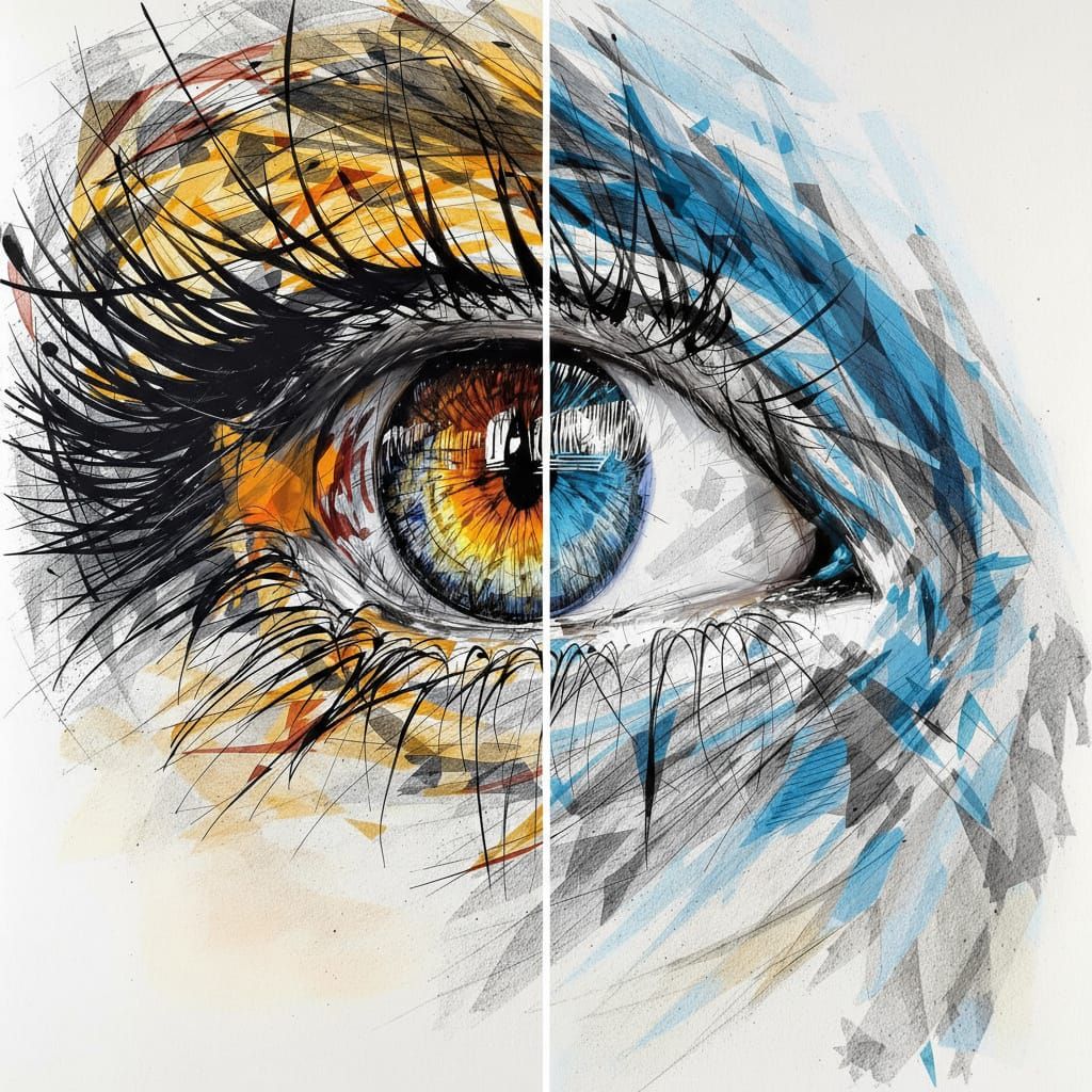 Artistic Combination of Single Eyes