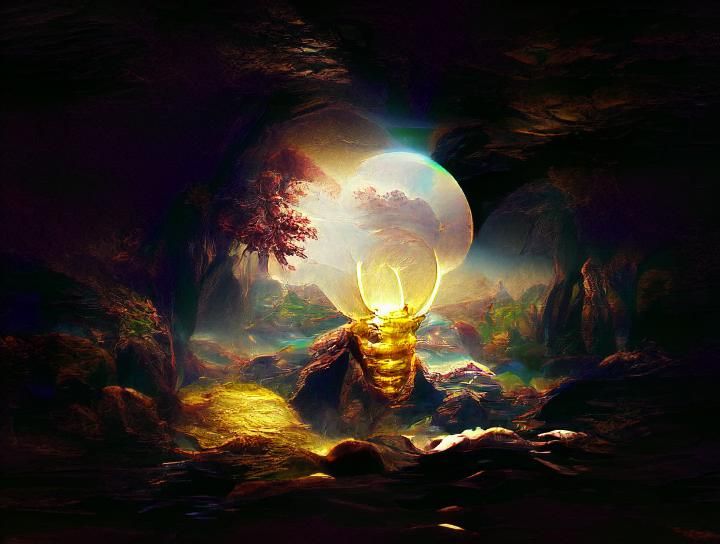 Ophanim in Luminist Fantasy, Digital Illustration