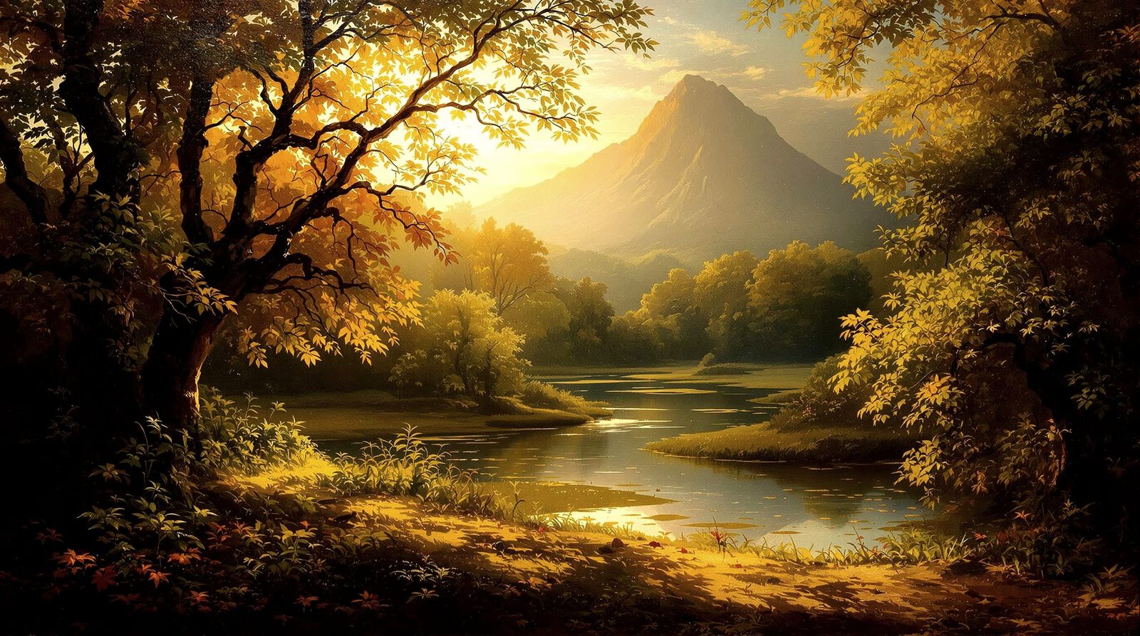 A sacred oil painting - inspired