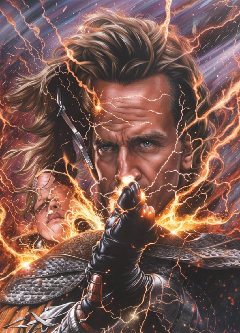 Connor MacLeod in The Highlander Movie Poster