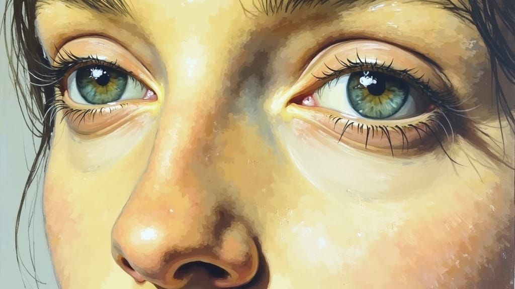 Expressive Oil Portrait in Impasto Style