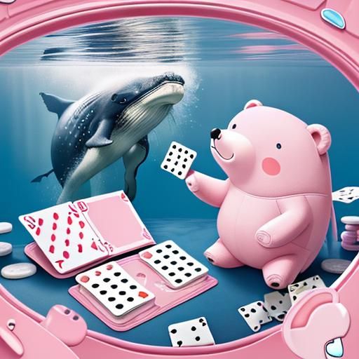Pink Polar Bear Plays Go Fish