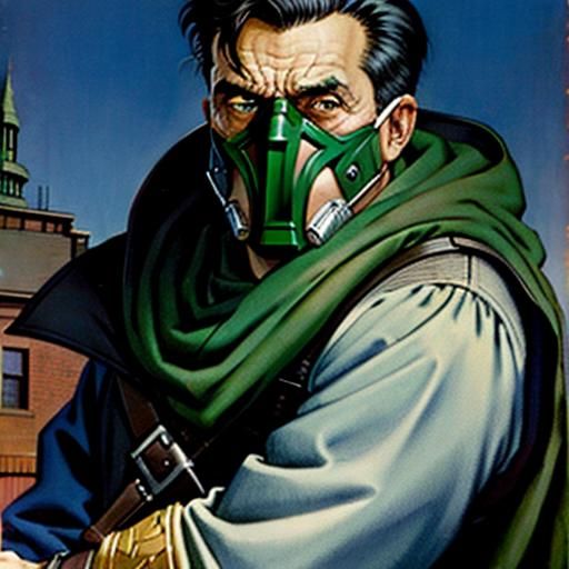 Dr. Doom in Norman Rockwell Style