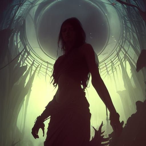 Dark Fantasy Evil Eye Concept Art in 8K