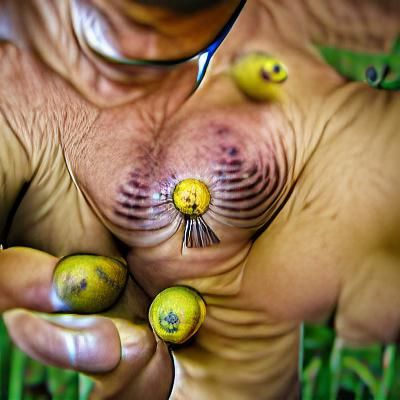 Surreal Organic Landscape with Unusual Forms