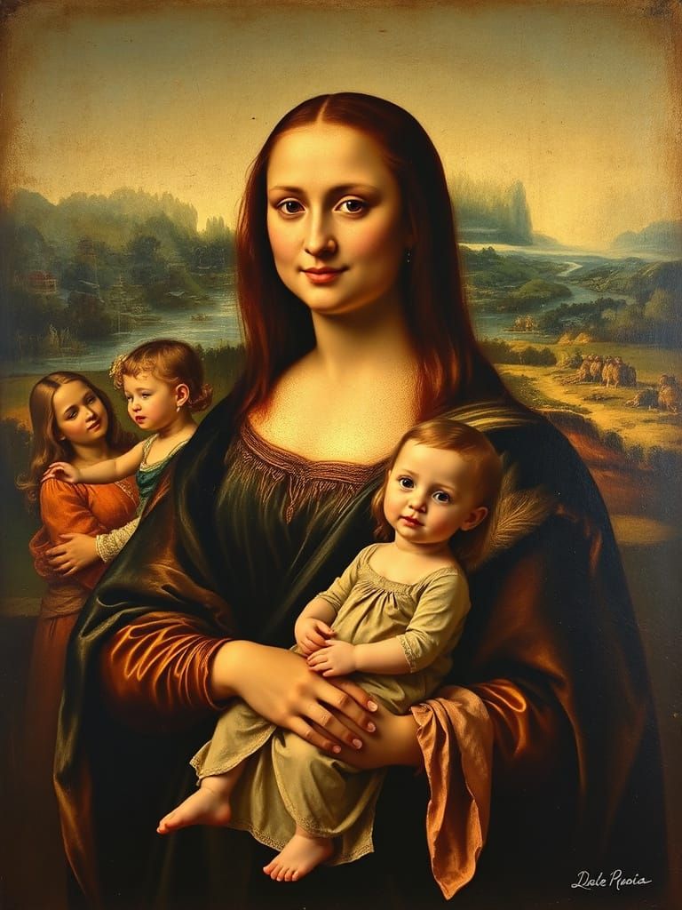 Mama Mona Lisa in Renaissance Style