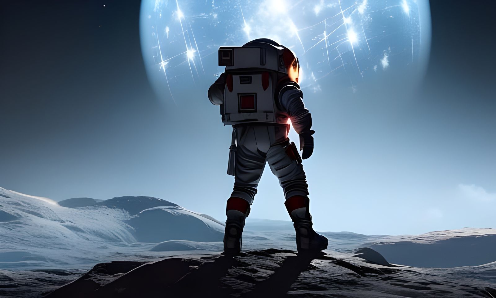 Astronaut Moonwalk: A Cinematic Space Masterpiece
