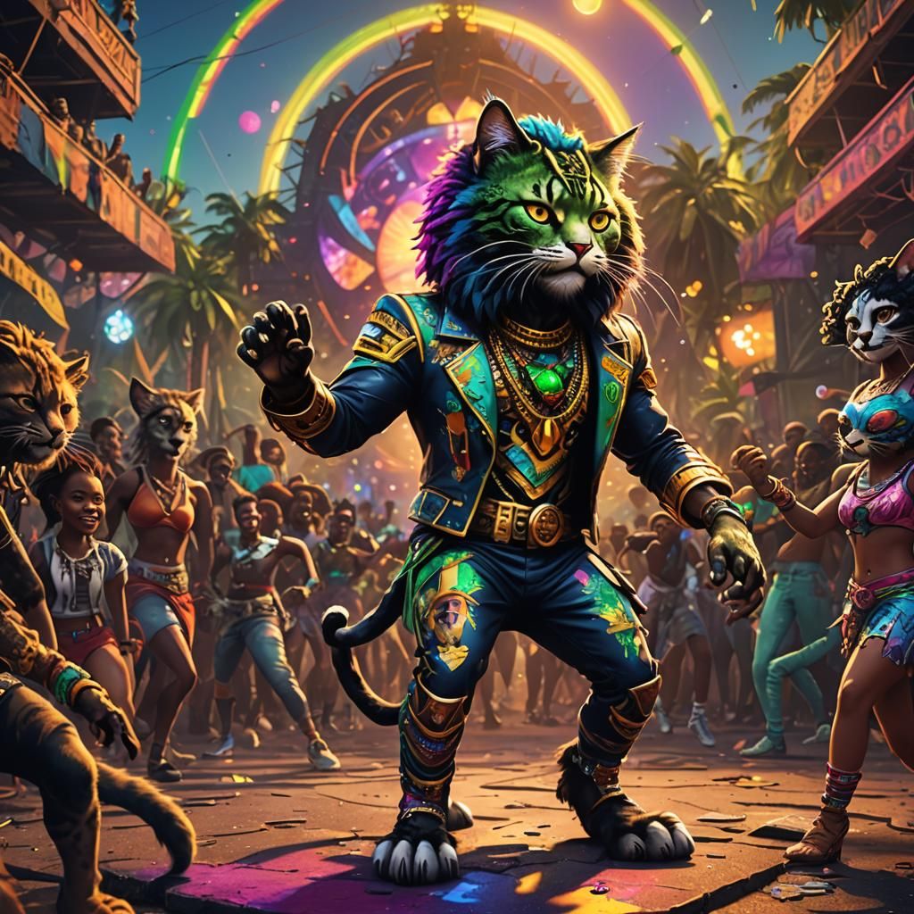Jamaican Disco Cat at Dancehall Festival
