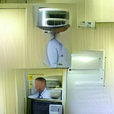 Microwave Head: A Surreal Portrait