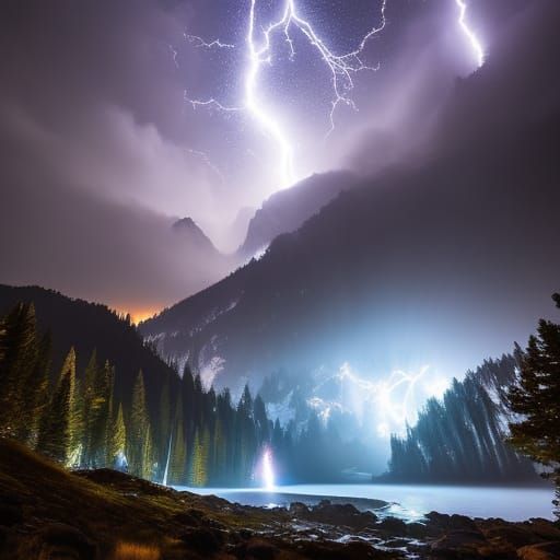 Dimensional Portal Opens in Lightning Storm