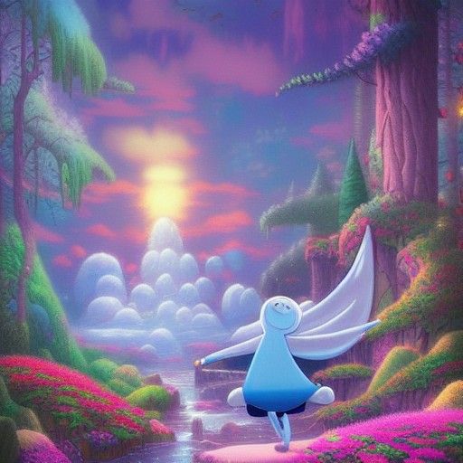 Finn and Jake's Wondrous Adventure in Hyperdetailed Fantasy