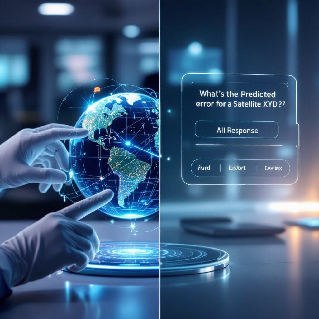 Futuristic Holographic Earth Display and AI Chatbot Interfac...