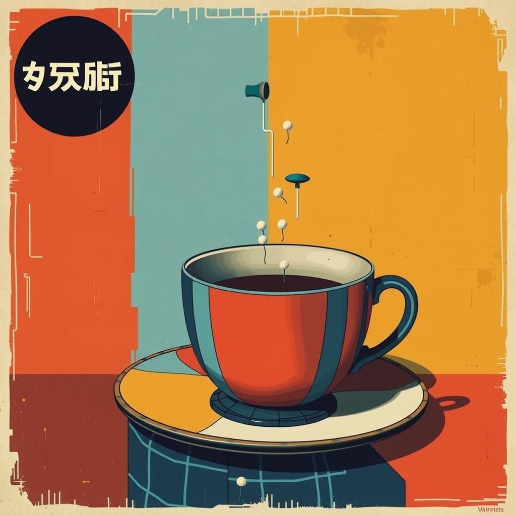 Porcelain Bureaucrats Counting Mushrooms in Dystopian Settin...