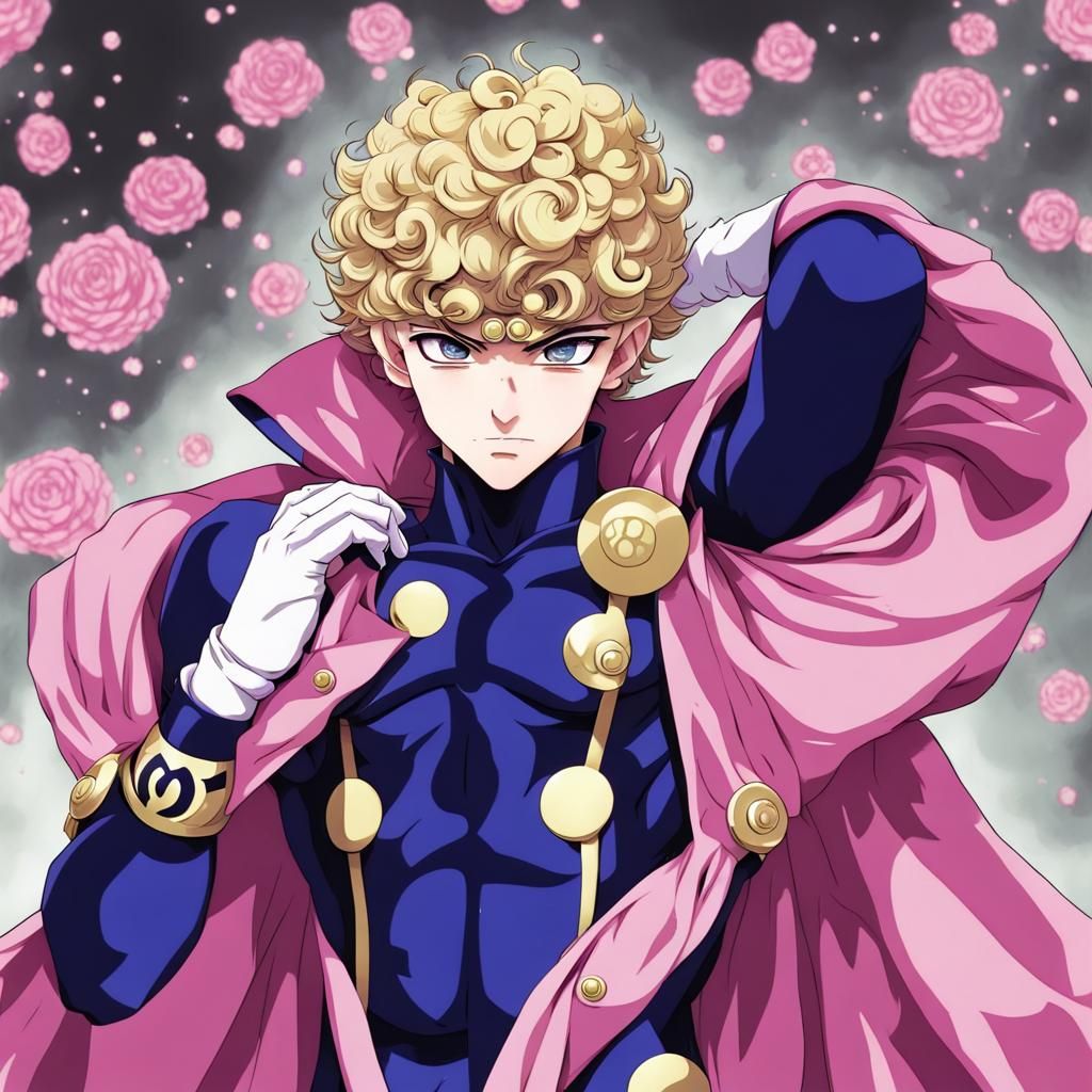 Giorno Giovanna Anime Style Key Visual