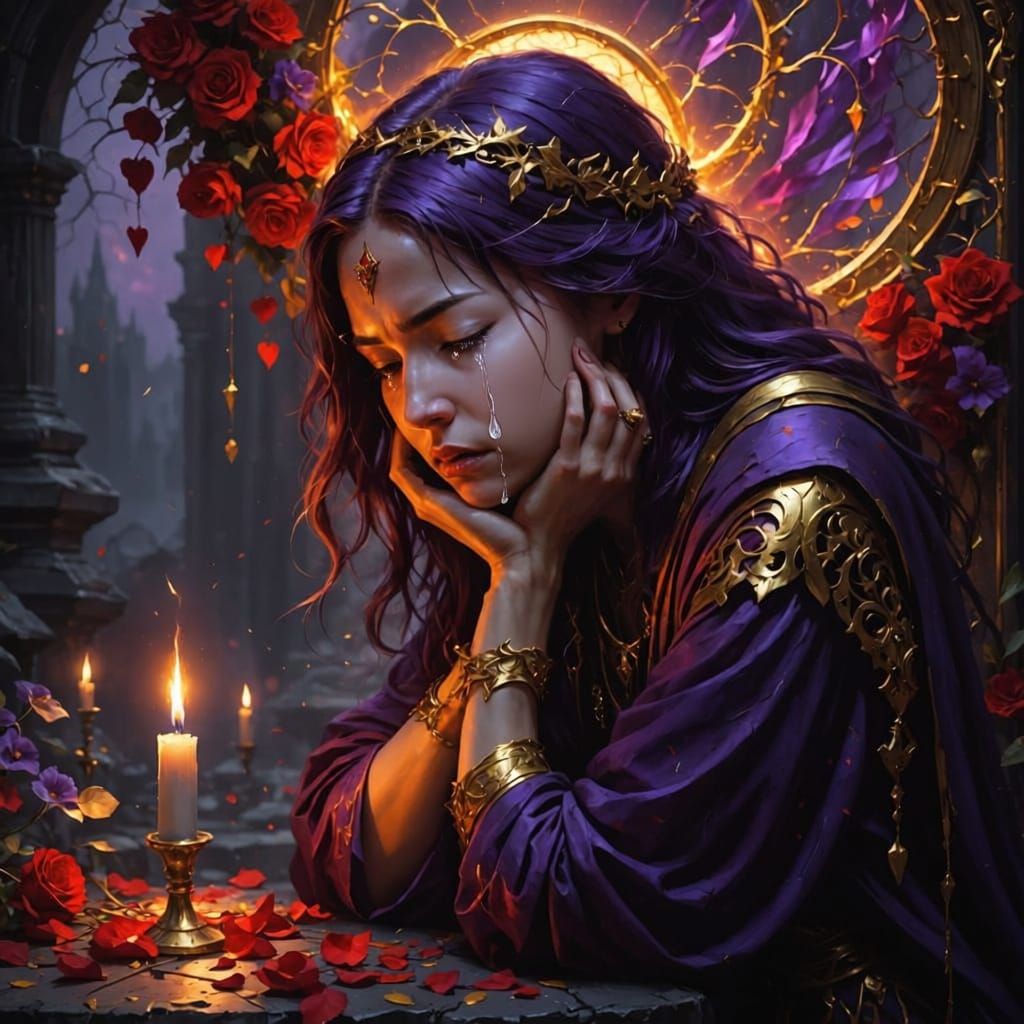 Sorrow and Love in a Fantasy Epic with Dynamic Lighting