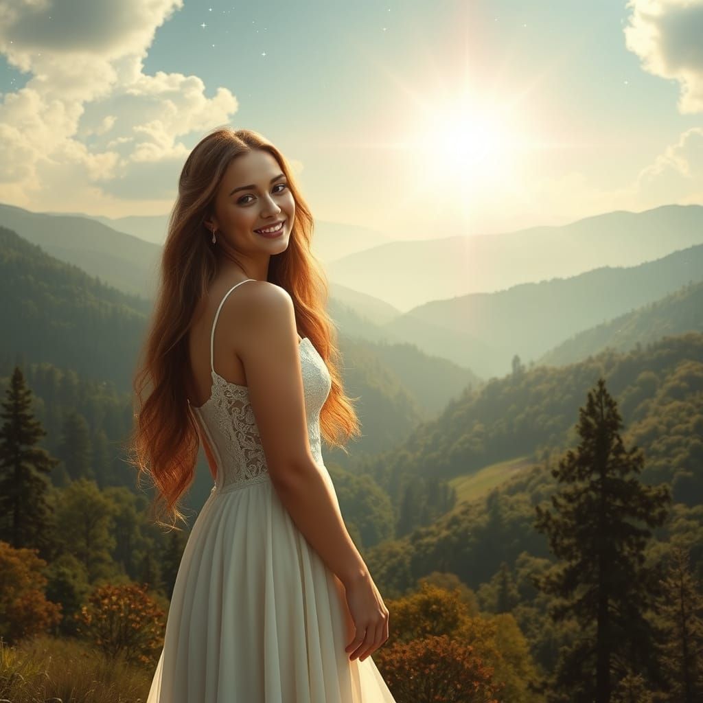 Ethereal Starlight Illuminates a Peaceful Valley