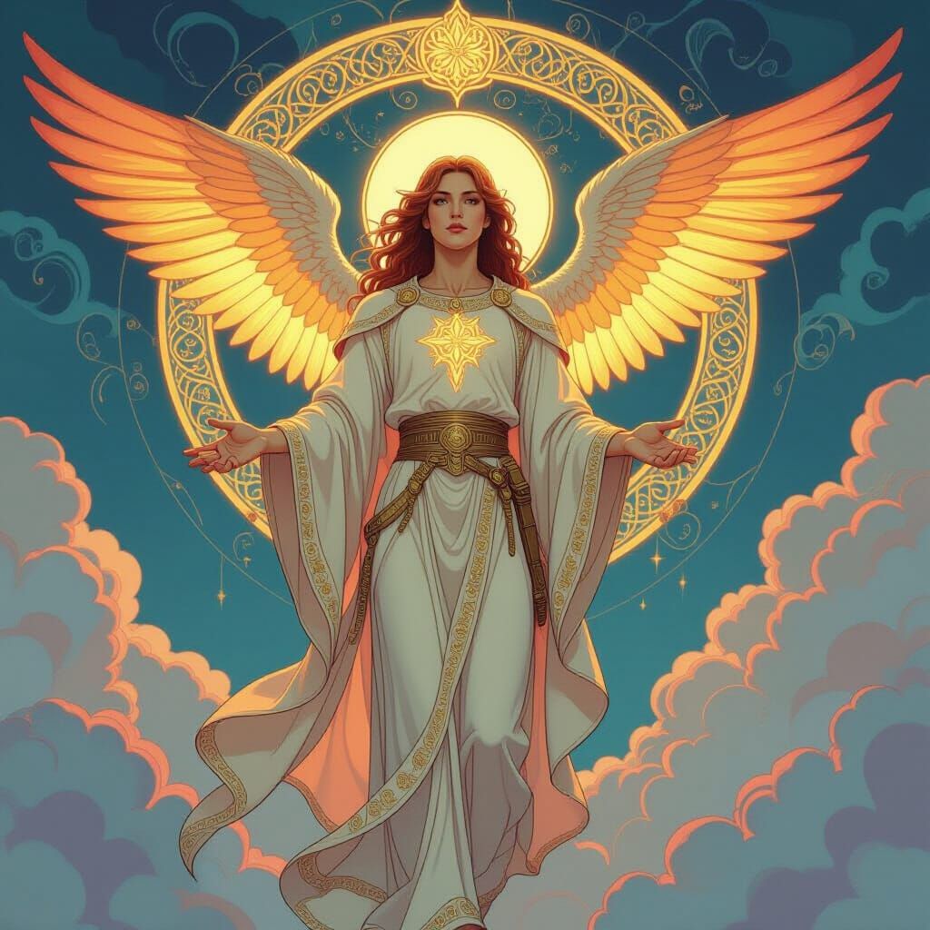 Metatron Angelic Being in Mystical Realm