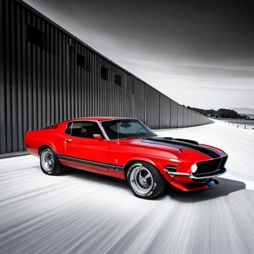 1970 Red Shelby GT500 Classic Car