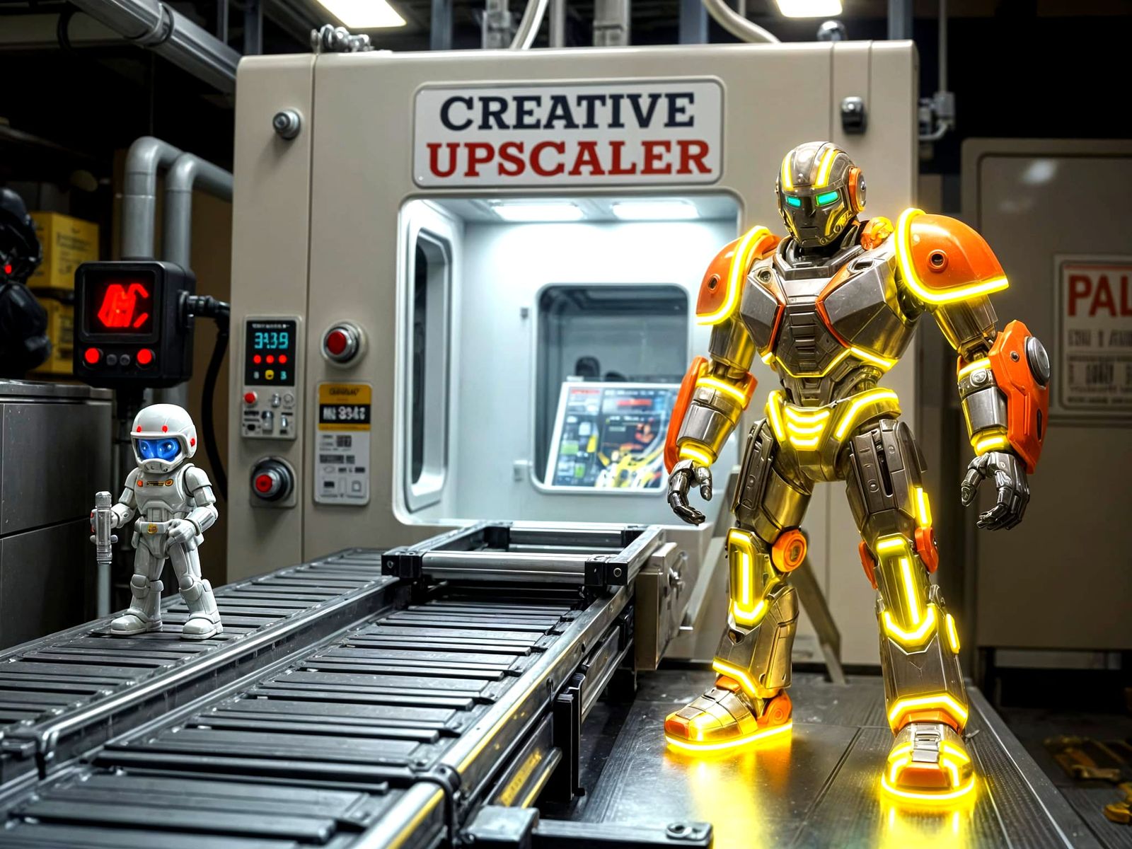 Toy Soldier to Robot Transformation: Creative Upscaler