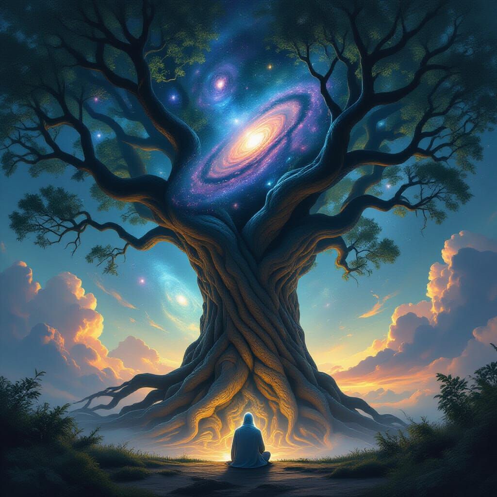 Cosmic Tree of Spacetime with Spectral Figure