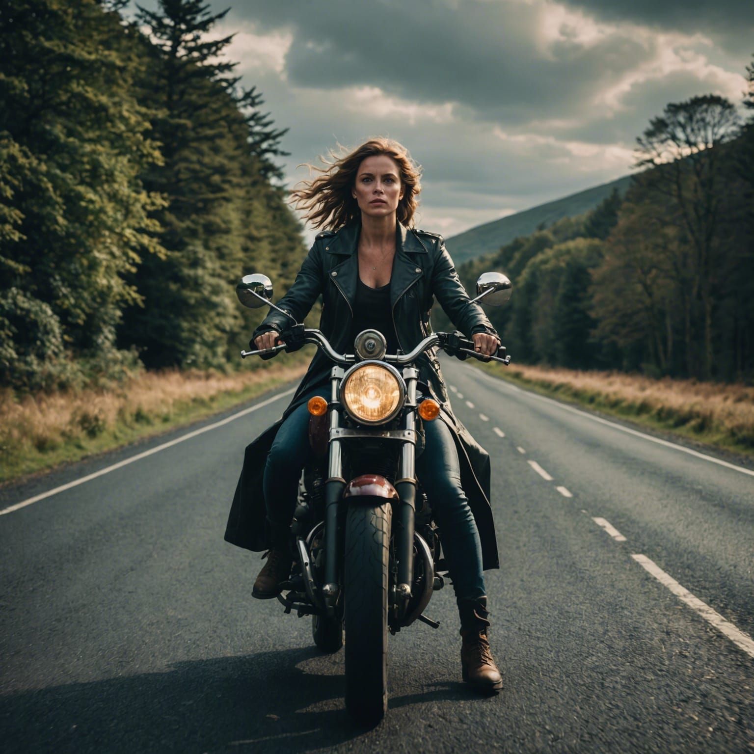 British Goddess of the Roads: Cinematic Film Still