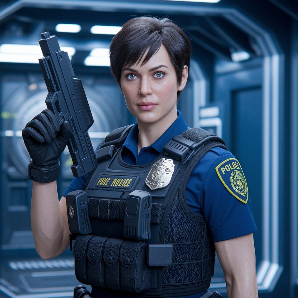 Scifi police officer...