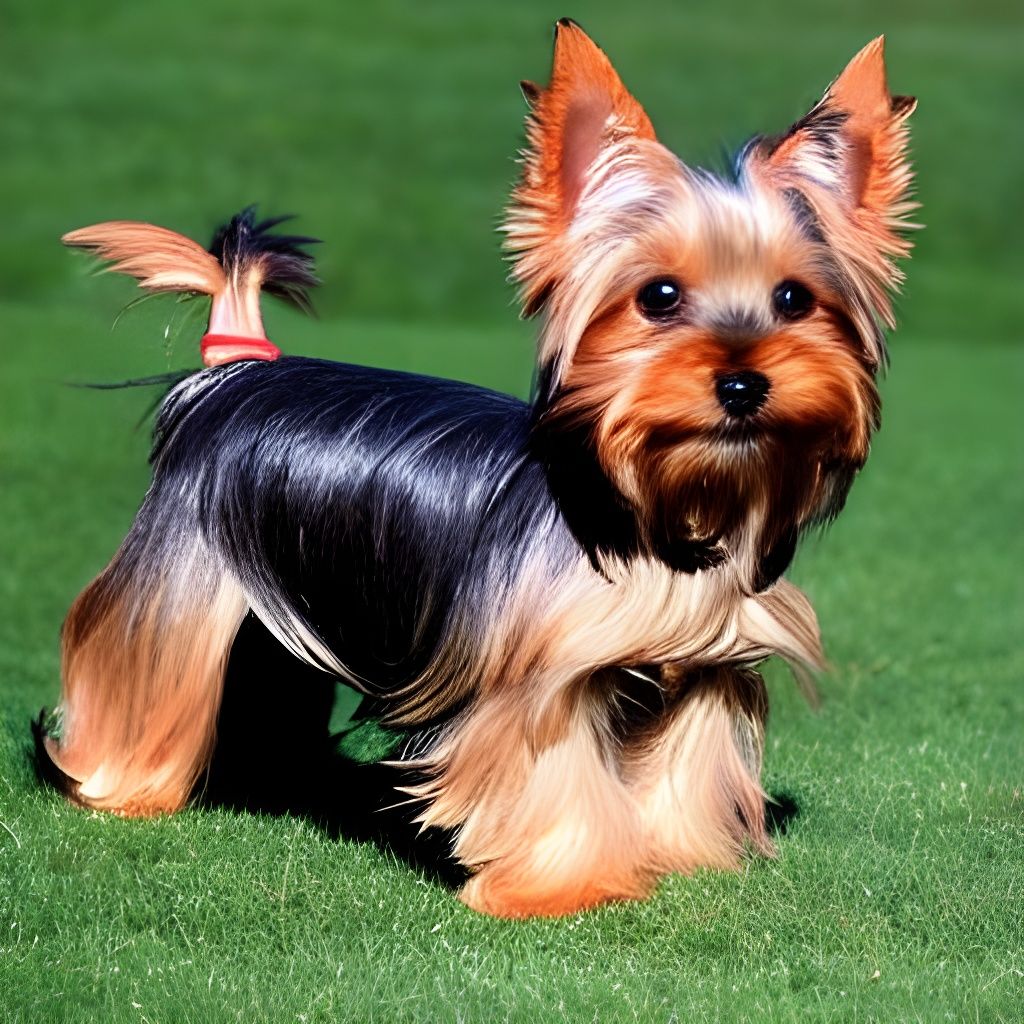 Yorkshire Terrier Dog Portrait