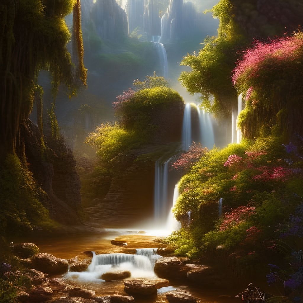 Romantic Couple Amidst Springtime Wildflowers