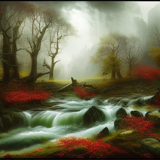 Fantastical Spring Flood Concept Art in Deep Color