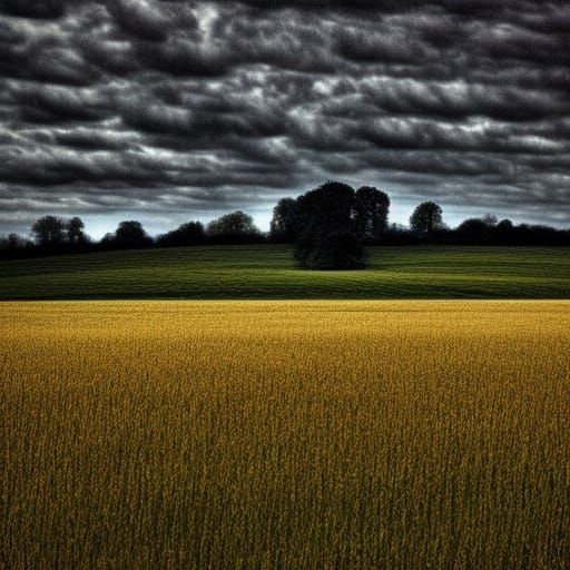 Hyperrealistic Wheat Field Puzzle in HDR