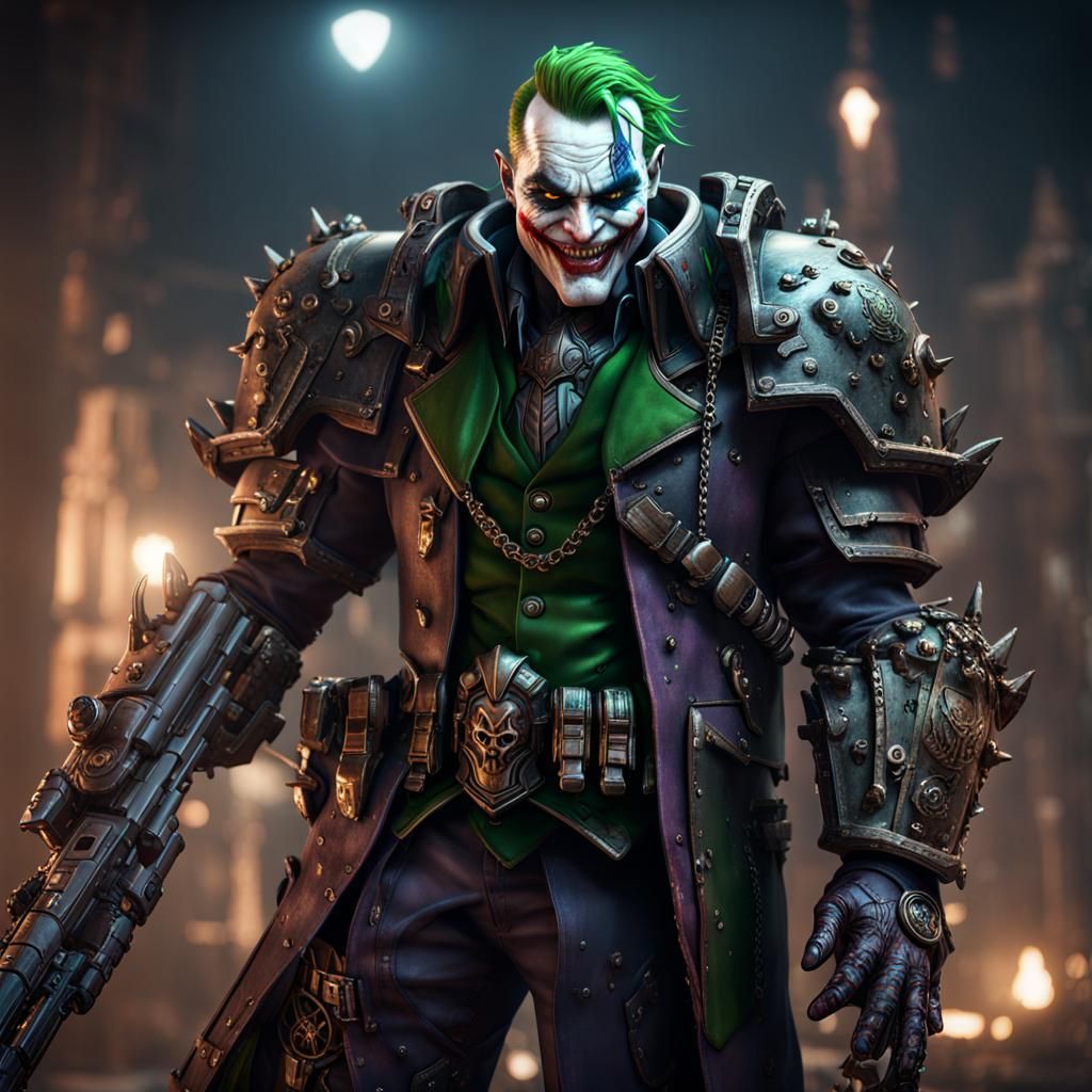 Joker as Chaos Space Marine in 3D