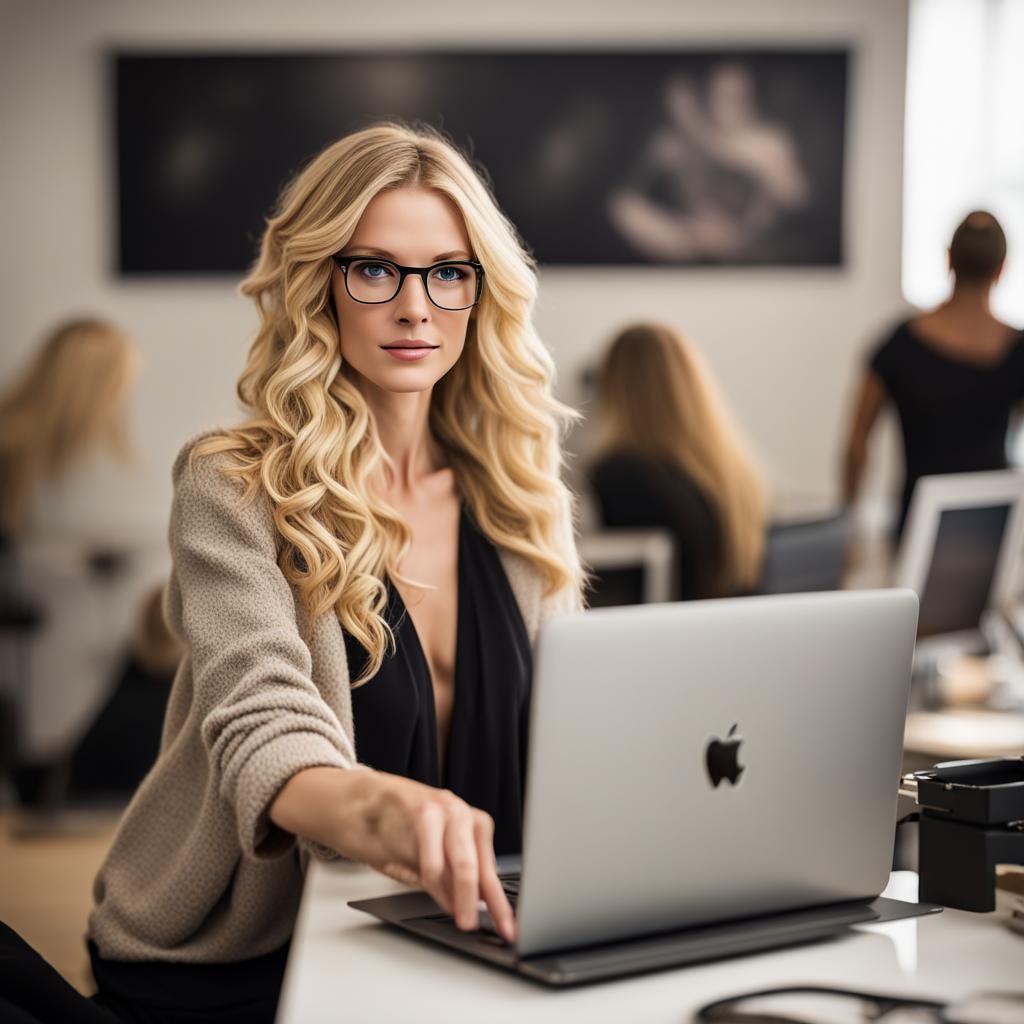 Professional Photo of Woman in Art Studio