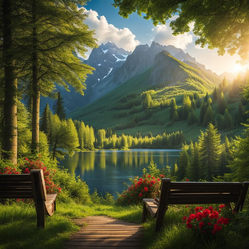 Nature's Harmony: A Peaceful Music Scene