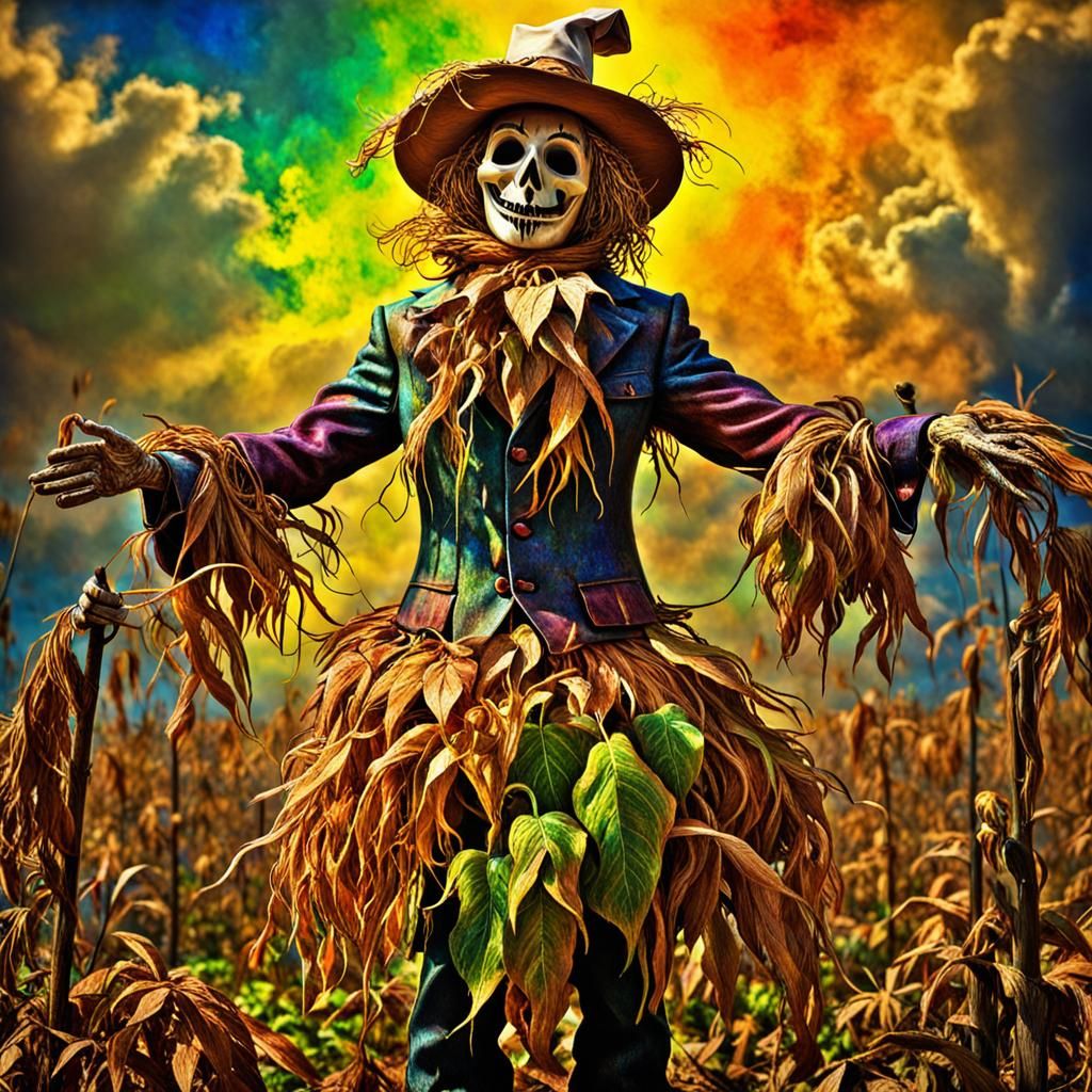 Mandragora Scarecrow in Fauvism and Pop Art Style