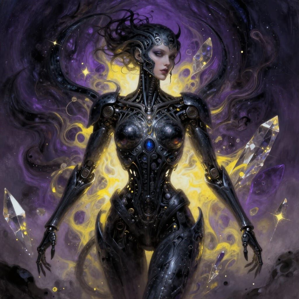 Catatonic Bionic Woman as Galaxy Destroyer