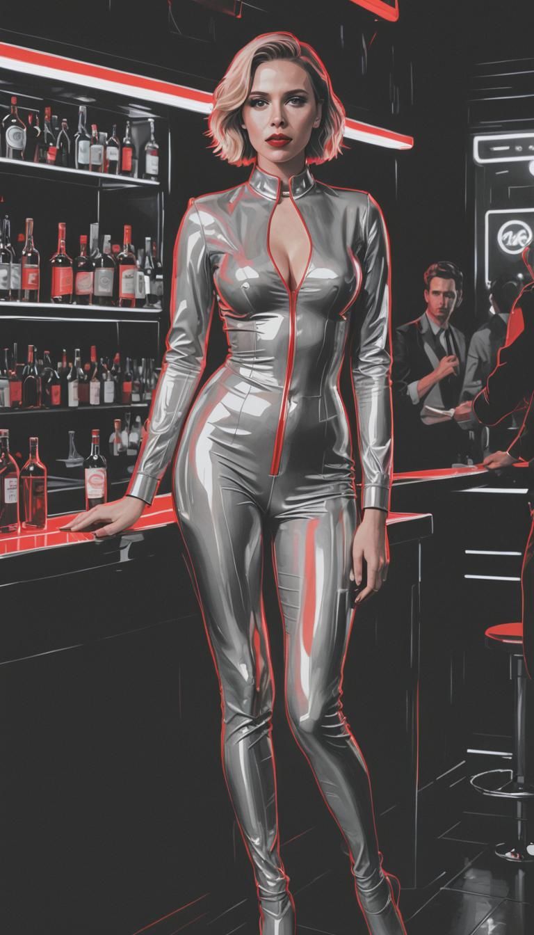 Scarlett Johansson, evolved from Stranded Alien's outstanding creation.