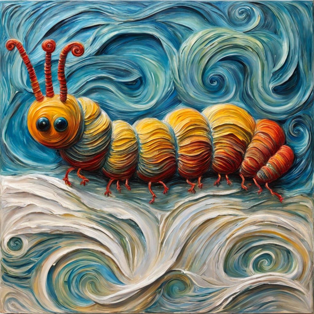 Impasto caterpillar