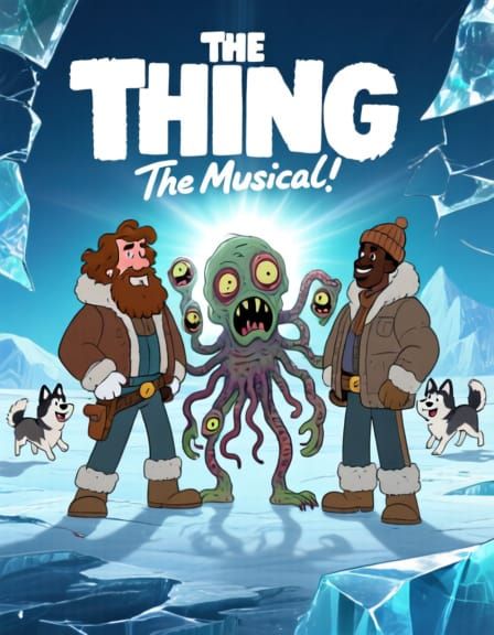 The Thing: The Musical! Goofy Cartoon Film Poster