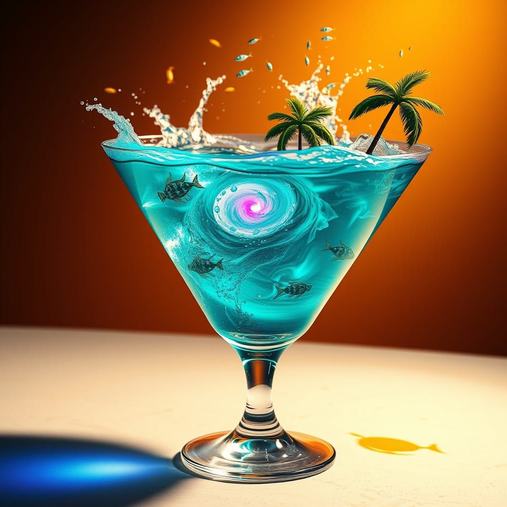 Luminous Tropical Storm in a Crystal Vessel