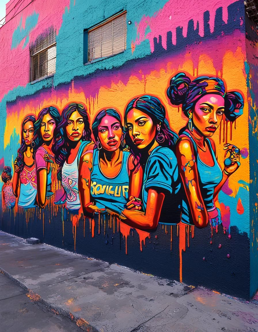 Vibrant Street Art: Women in the City
