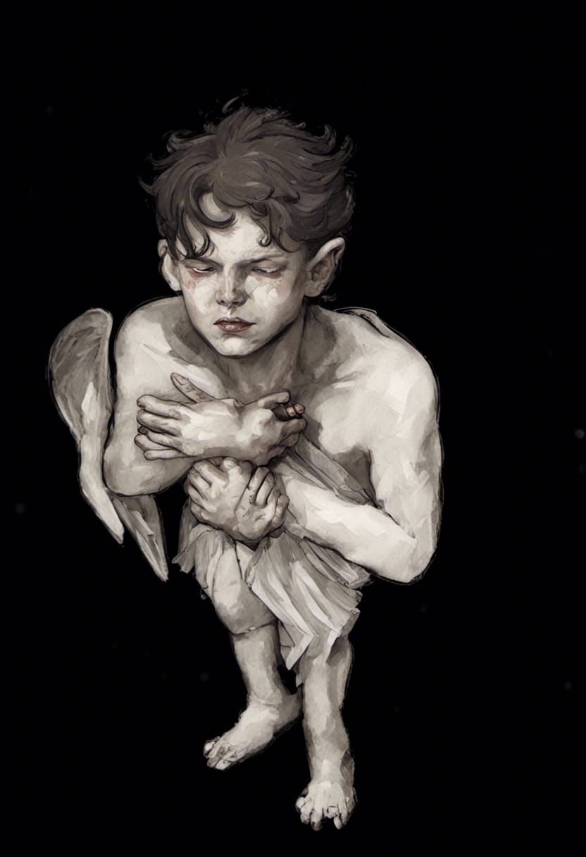 Lucifer Before the Fall: RPG Token in Art Style