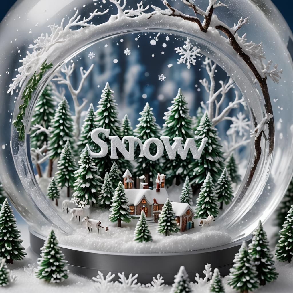 Magical Snow Globe Winter Wonderland