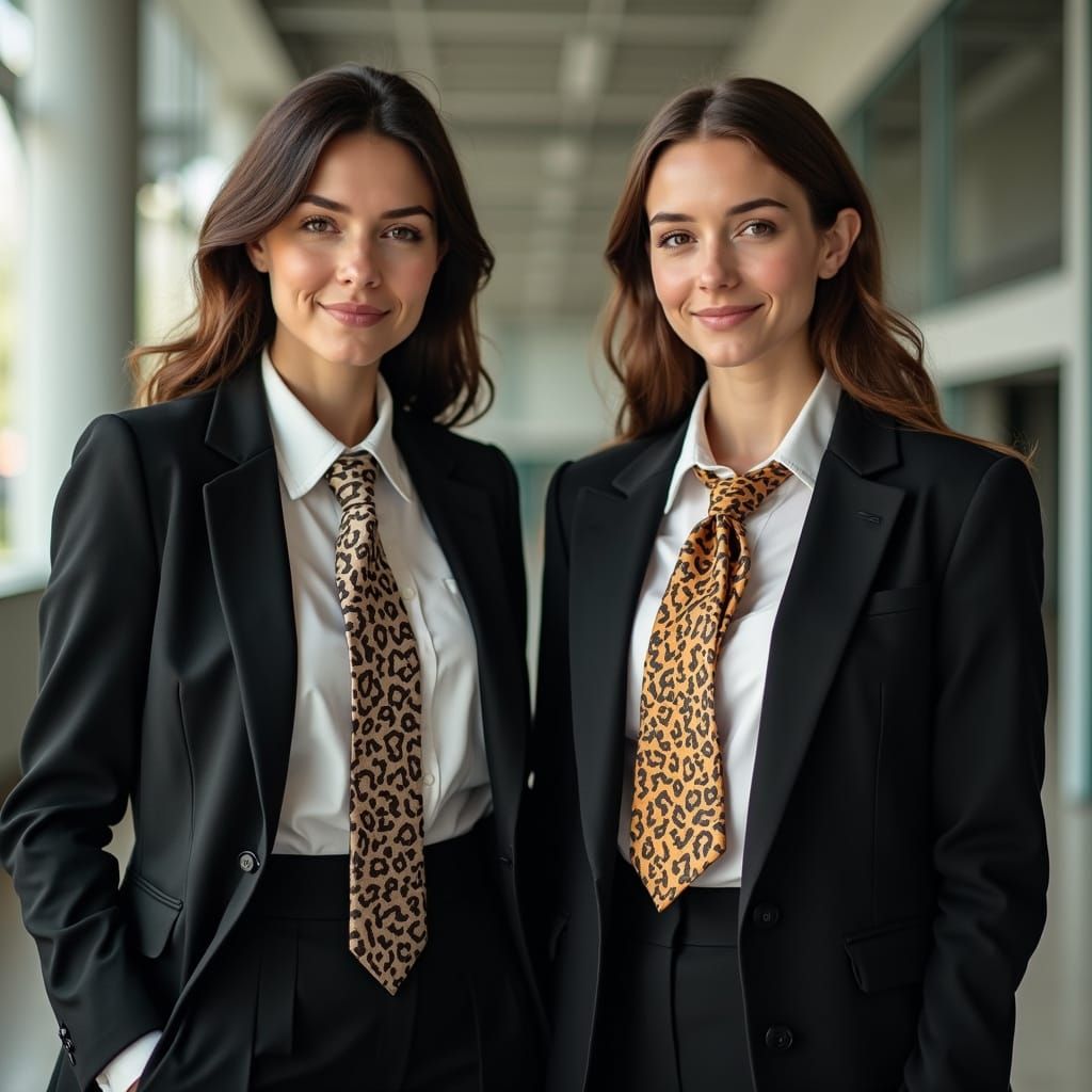 Women Executives in Bold Business Attire