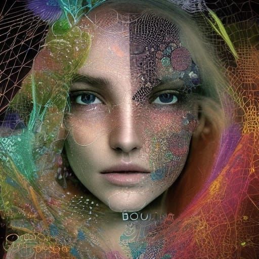 Exquisite Vogue Face in Futuristic Cityscape