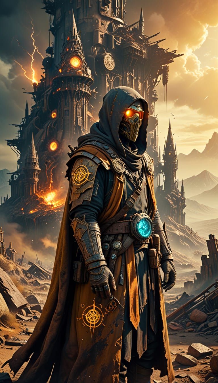 Epic Wizards Unite in a Post-Apocalyptic Cityscape in Art of...