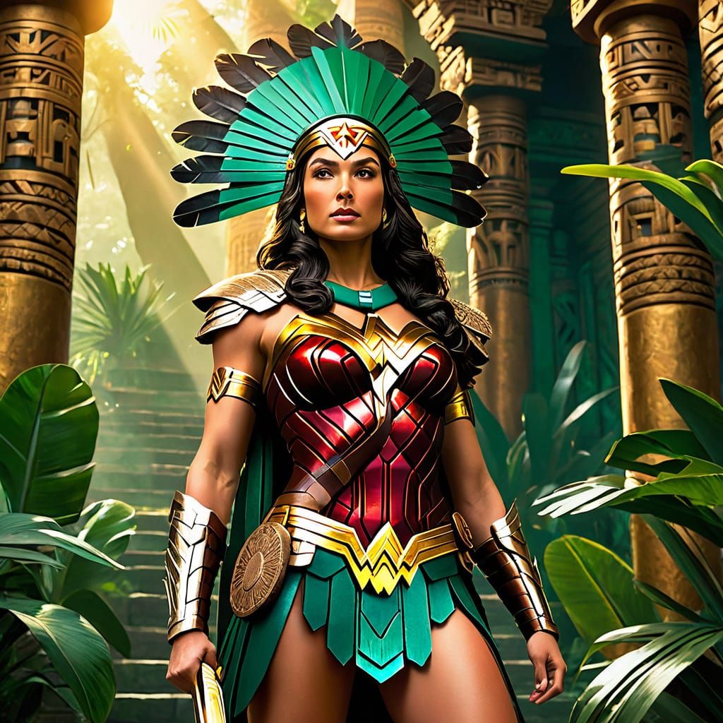Aztec Wonder Woman: A Legendary Heroine in Ancient Splendor