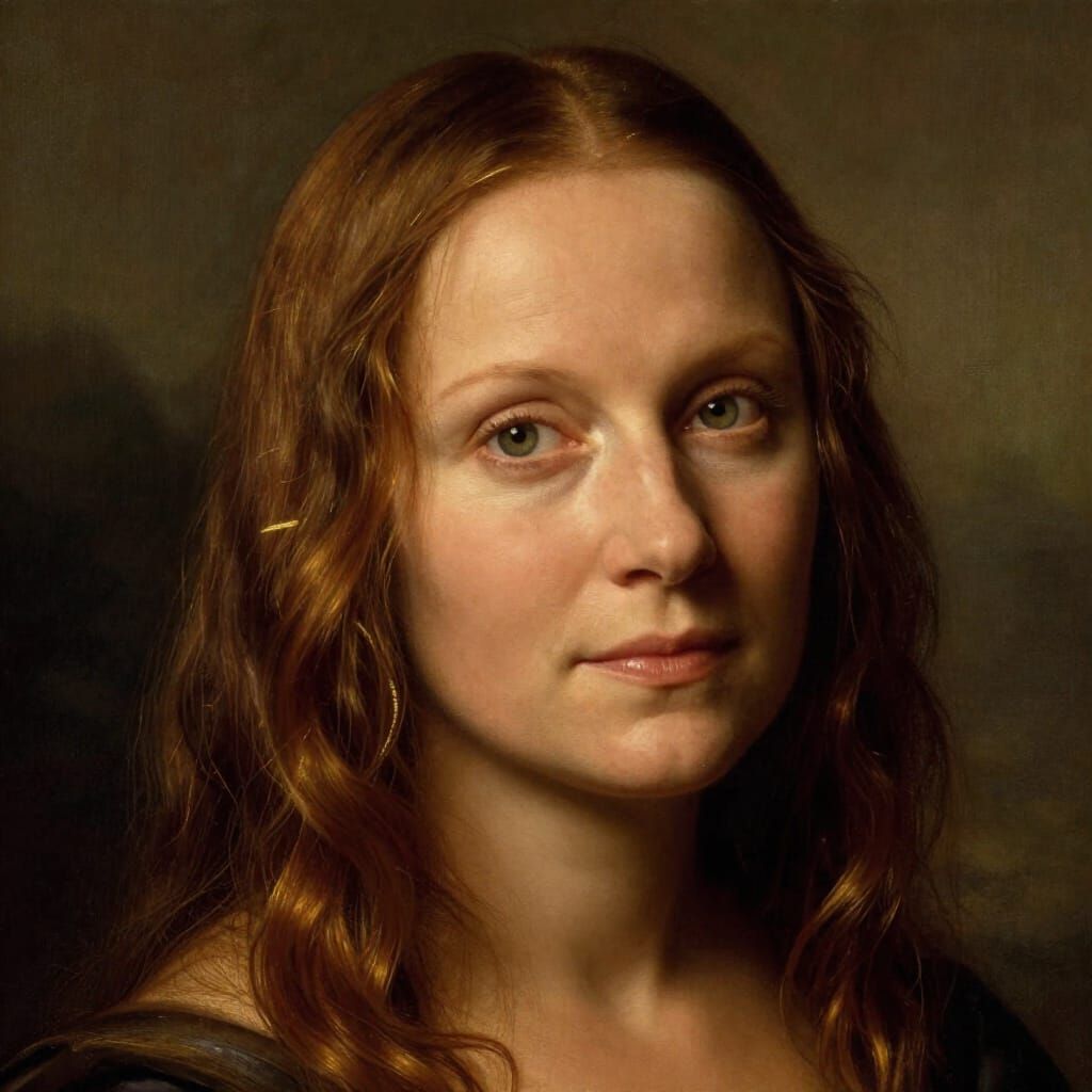 Catherine O'Hara Portrait in Renaissance Painterly Style