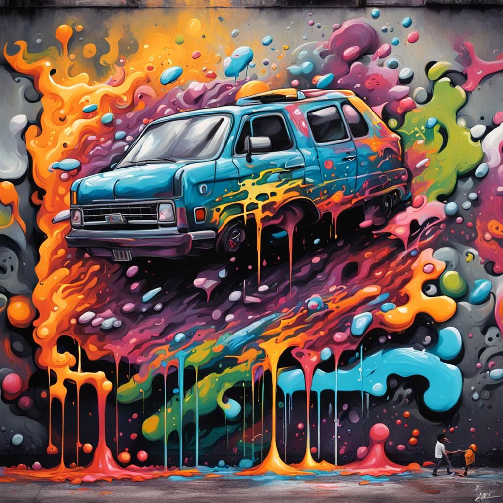 Dynamic Graffiti Art: Scene Within a Scene