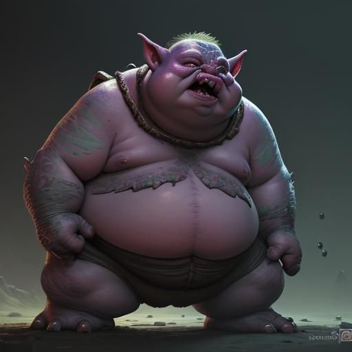 Hyperrealistic Goblin Creature Concept Art
